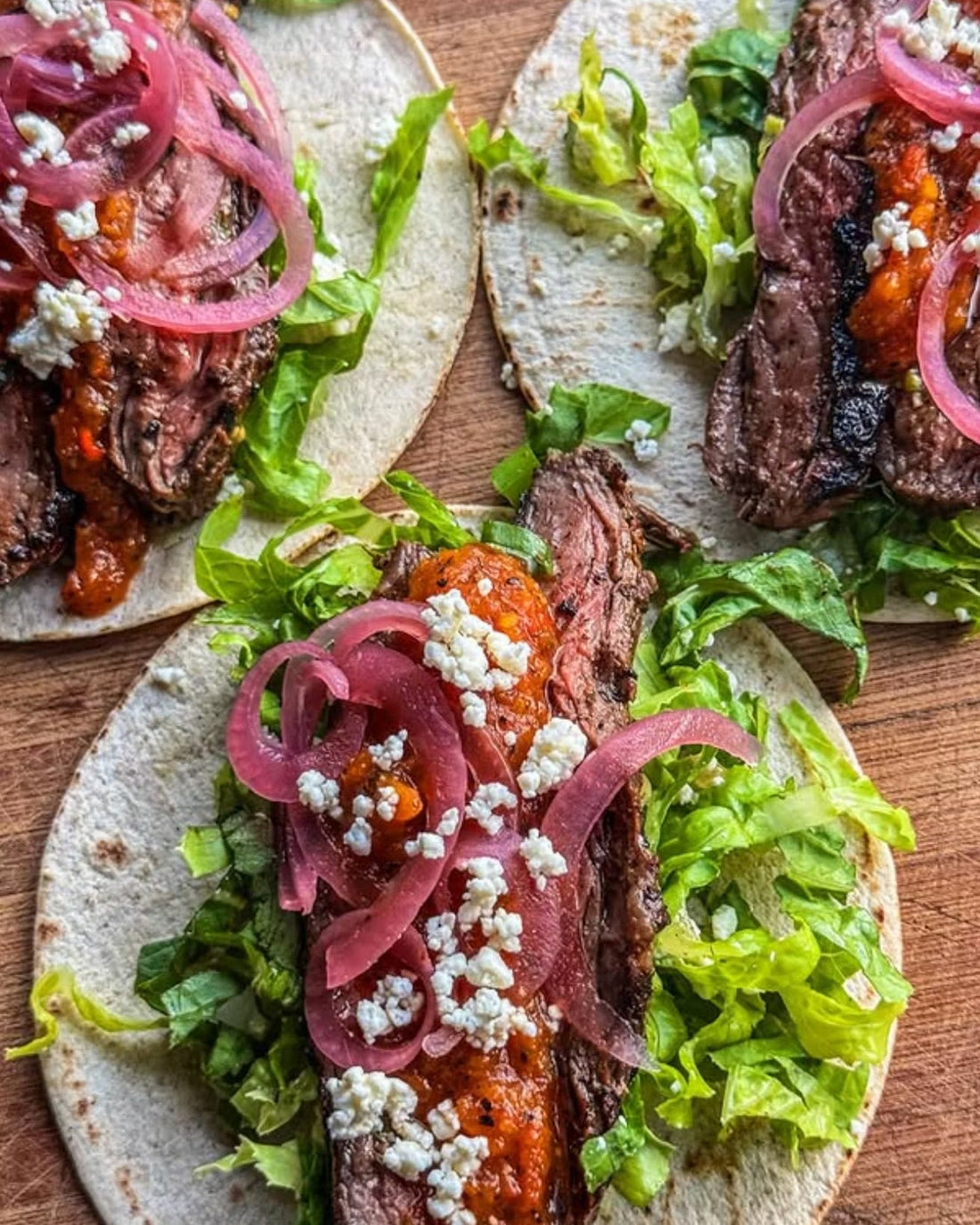 Mojo Skirt Steak Tacos