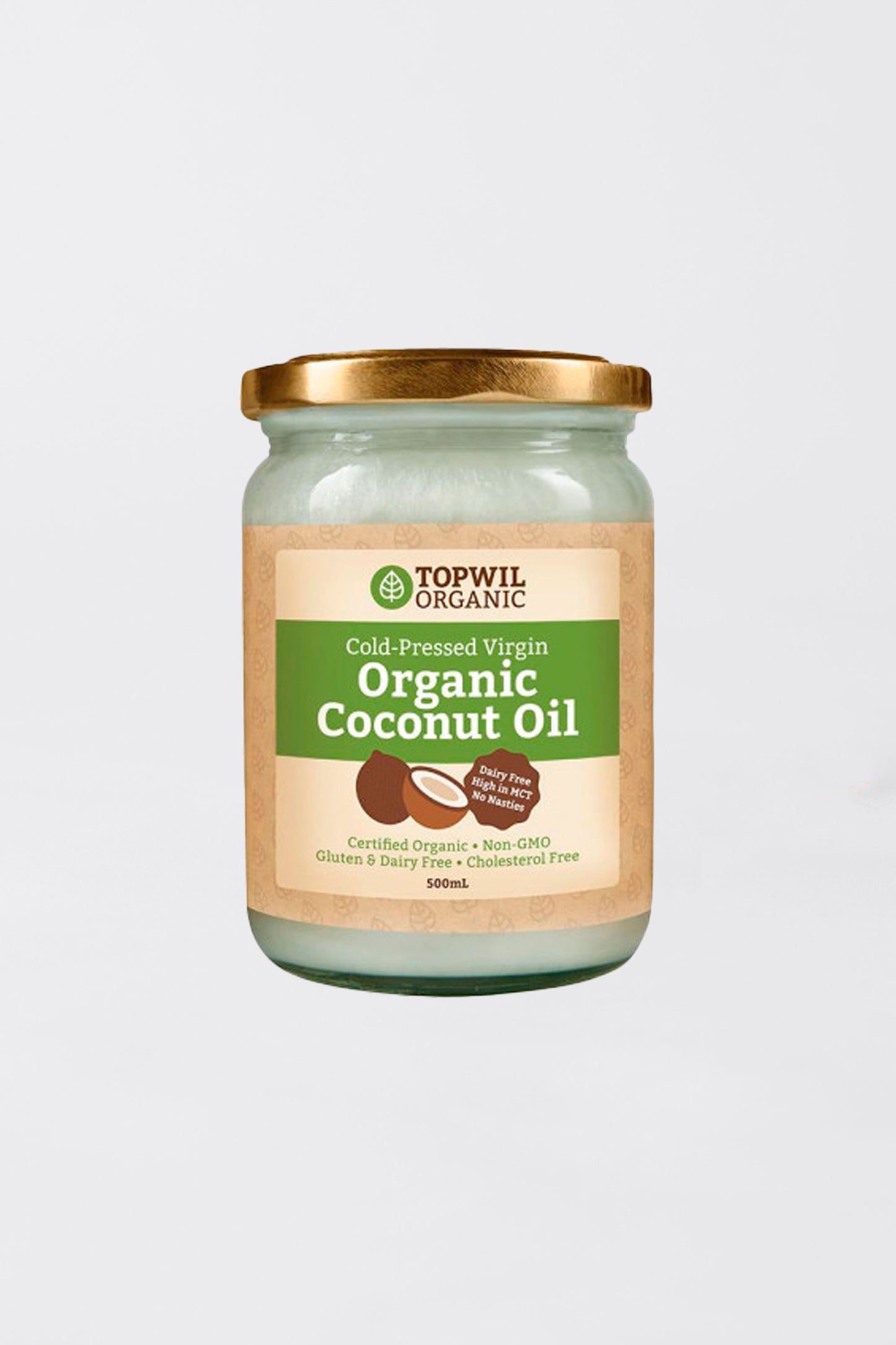 Topwil Organic Coconut Oil 500mL