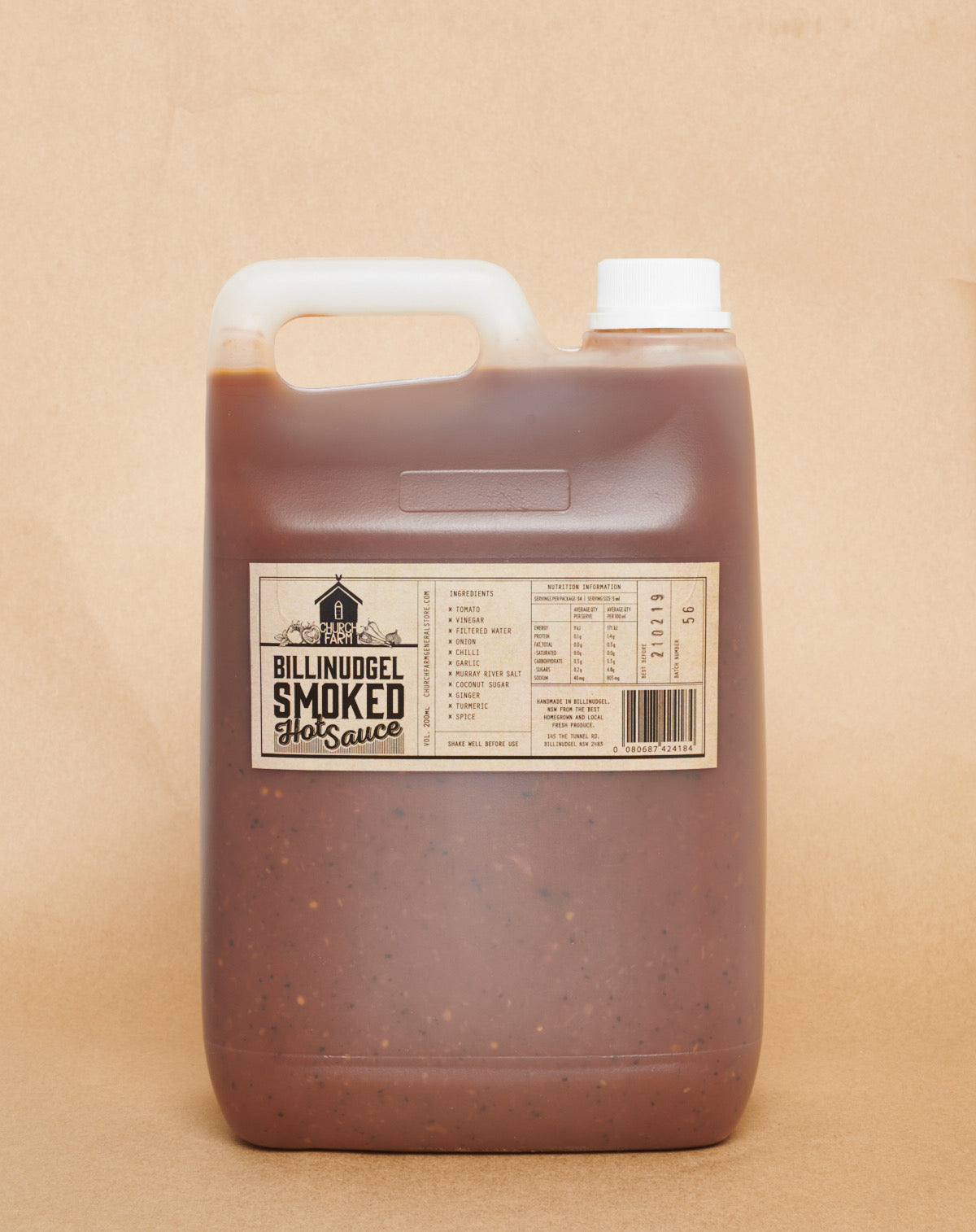 5L Bulk Billinudgel Sauces - Smoked Hot, Bloody Hot, Green Mojo and Brown