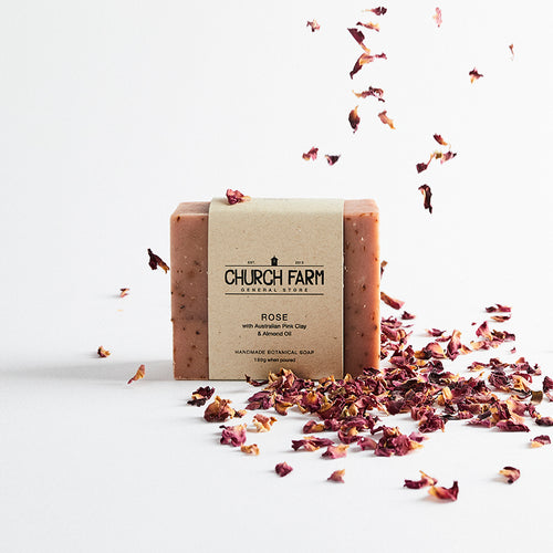 Rose with French Red Clay & Almond Oil